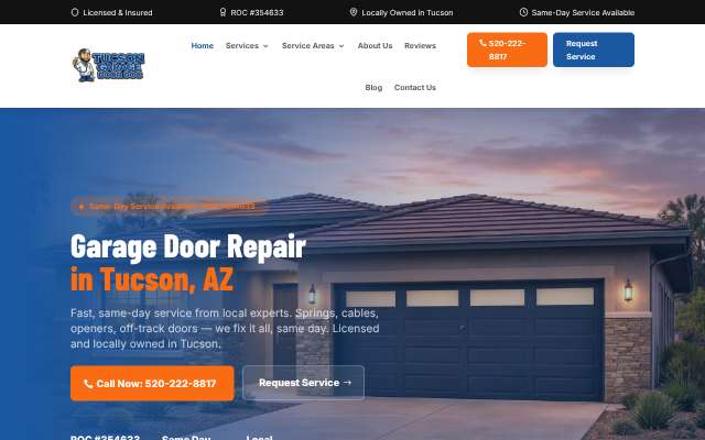 Page cited for Tucson Garage Door Doc