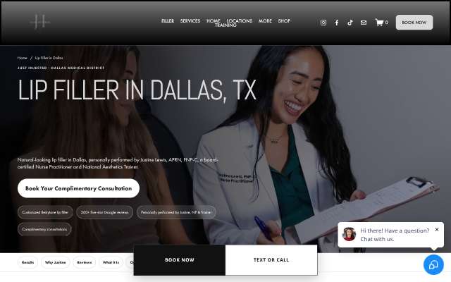 Just Injected's page as the assistant saw it