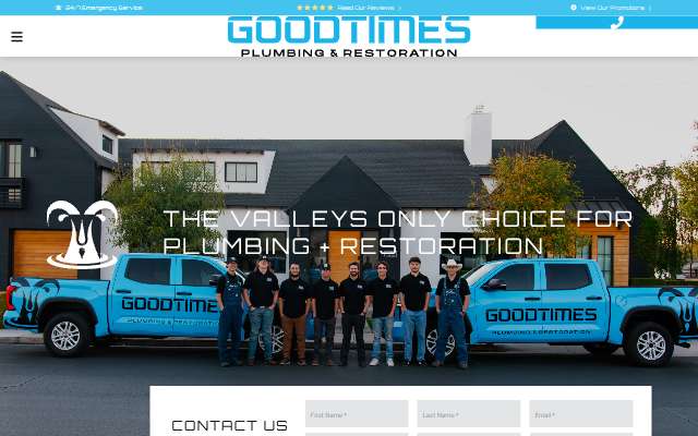 Page cited for Good Times Plumbing & Restoration