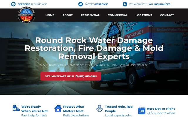 Page cited for United Water Restoration Group of Austin