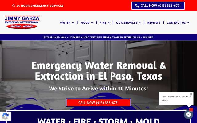 Page cited for Jimmy Garza Emergency Water Removal