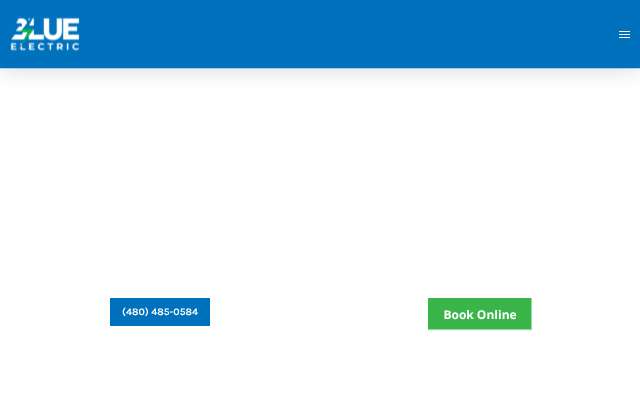 BLUE Electric's page as the assistant saw it