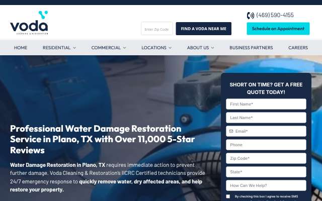 Page cited for Voda Cleaning & Restoration