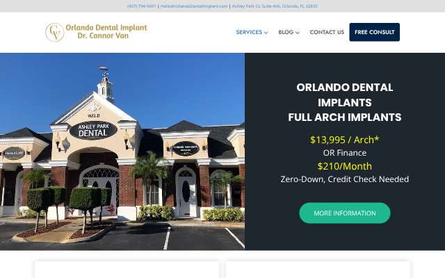 Orlando Dental Implant (Dr. Connor Van)'s page as the assistant saw it