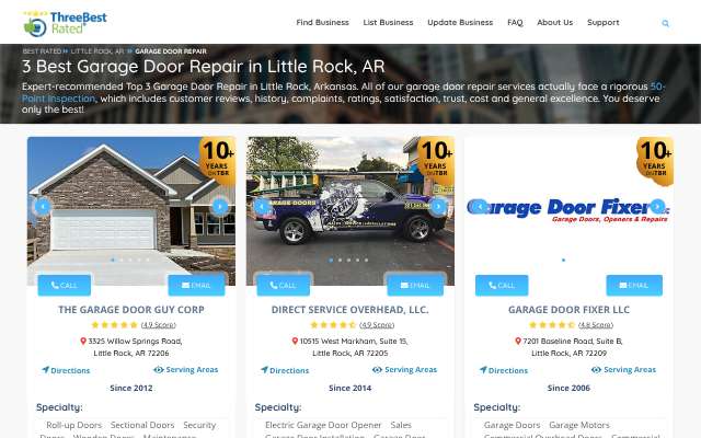 Page cited for The Garage Door Guy Corp