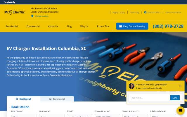 Page cited for Mr. Electric of Columbia
