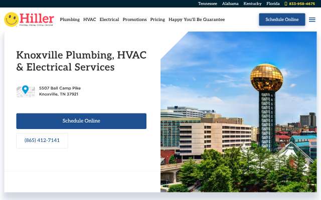 Page cited for Hiller Plumbing, Heating, Cooling & Electrical