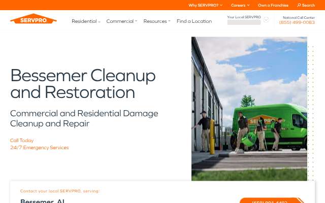 Page cited for SERVPRO of Birmingham