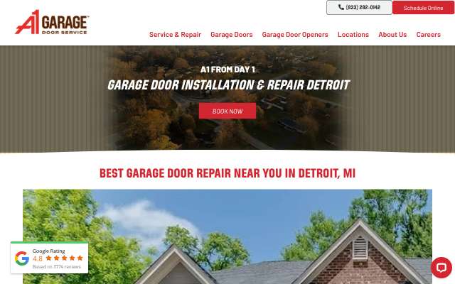 Page cited for A1 Garage Door Service (Detroit)