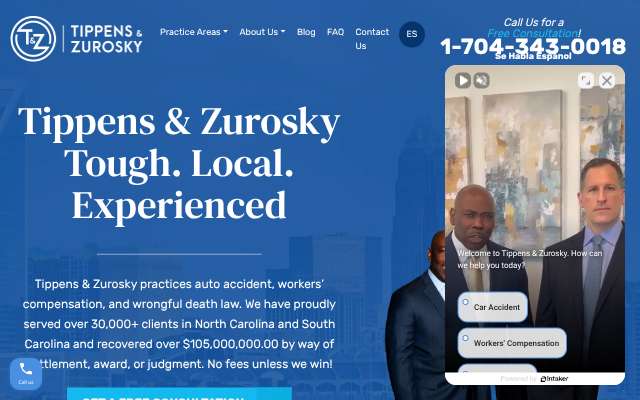 Tippens & Zurosky's page as the assistant saw it