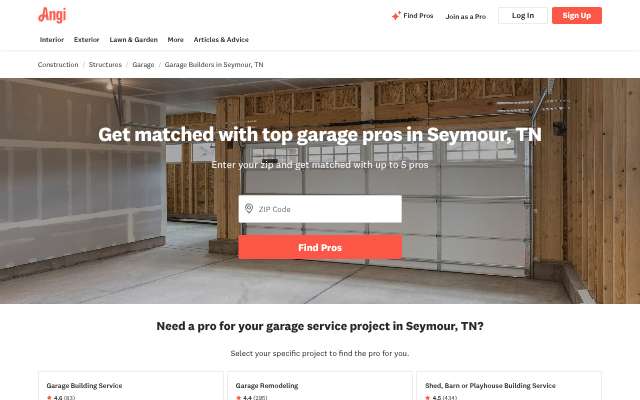 Page cited for Apex Garage Solutions