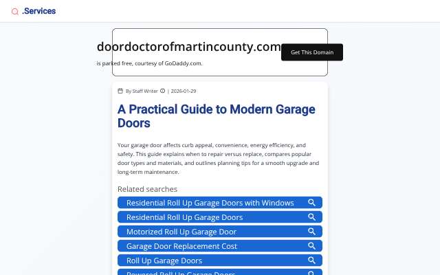 Door Doctor's page as the assistant saw it