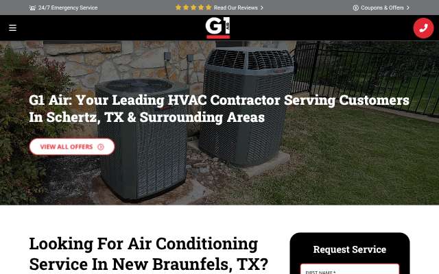 G1 Air's page as the assistant saw it