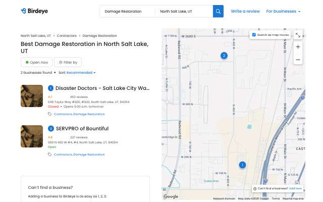 Page cited for Disaster Doctors - Salt Lake City Water Damage