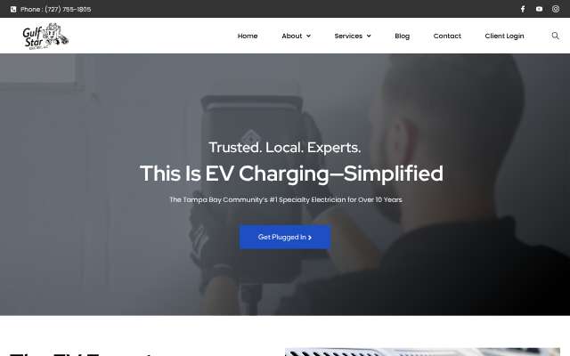 Gulfstar Electric's page as the assistant saw it
