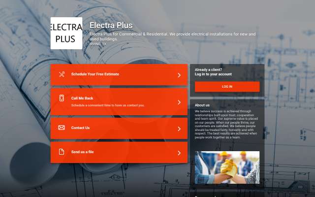 Electra Plus's page as the assistant saw it