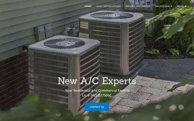 New AC Experts's page as the assistant saw it