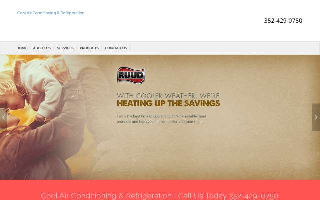 Cool Air Conditioning & Refrigeration's page as the assistant saw it