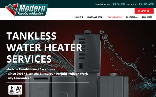 Modern Backflow's page as the assistant saw it
