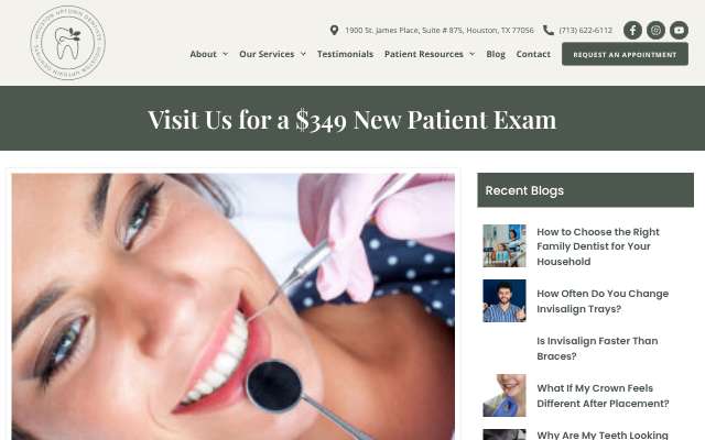 Houston Uptown Dentists's page as the assistant saw it