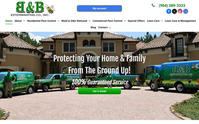Page cited for B & B Exterminating