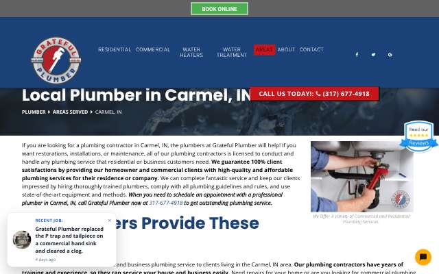 Grateful Plumber's page as the assistant saw it