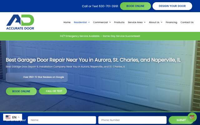 Page cited for Accurate Door