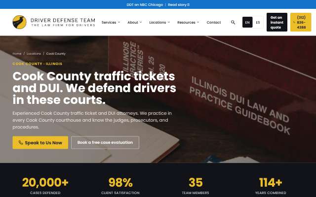 Page cited for Driver Defense Team