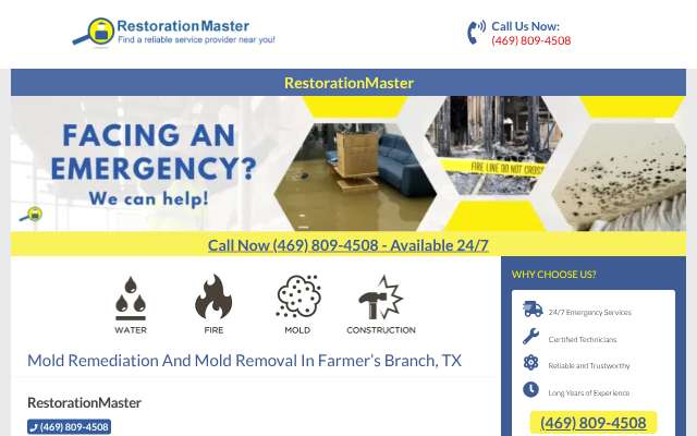 RestorationMaster's page as the assistant saw it
