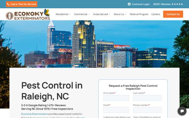 Page cited for Economy Exterminators (Raleigh, NC)