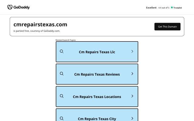C&M Repairs's page as the assistant saw it
