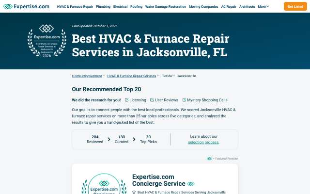 Ed's Comfort Solutions, Inc.'s page as the assistant saw it