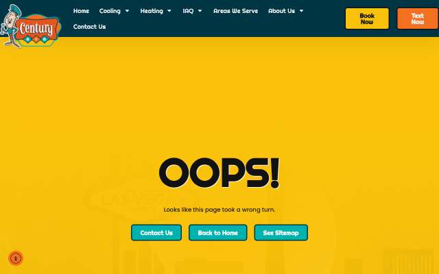 Century Air Inc's page as the assistant saw it
