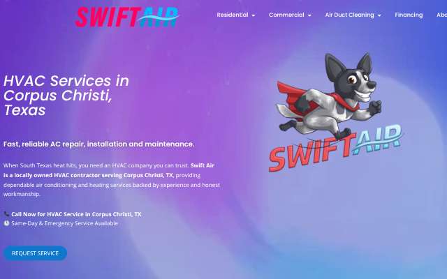 Swift Air's page as the assistant saw it
