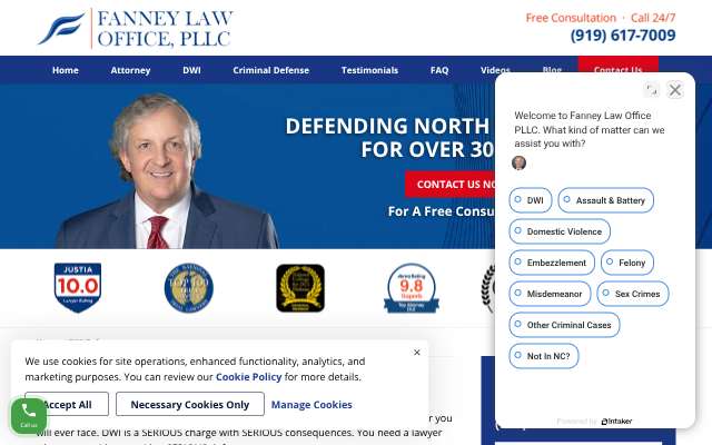 Fanney Law Office, PLLC (John K. Fanney)'s page as the assistant saw it