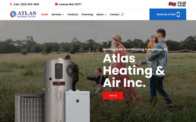Page cited for Atlas Heating & Air
