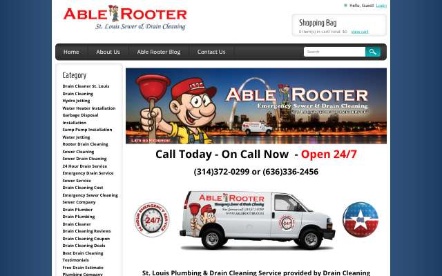 Able Rooter (St. Louis)'s page as the assistant saw it
