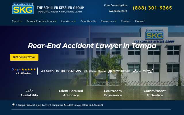 The Schiller Kessler Group's page as the assistant saw it