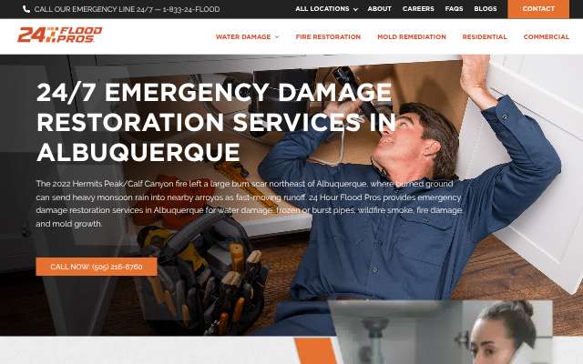 Page cited for 24 Hour Flood Pros