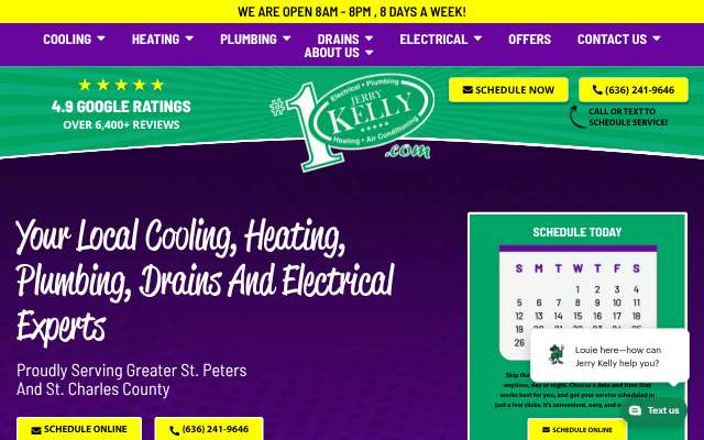 Page cited for Jerry Kelly Heating, Air Conditioning, Electrical & Plumbing