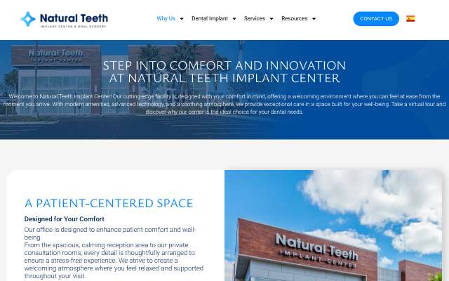 Page cited for Natural Teeth Implant Center