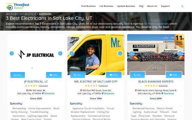 Black Diamond Experts's page as the assistant saw it