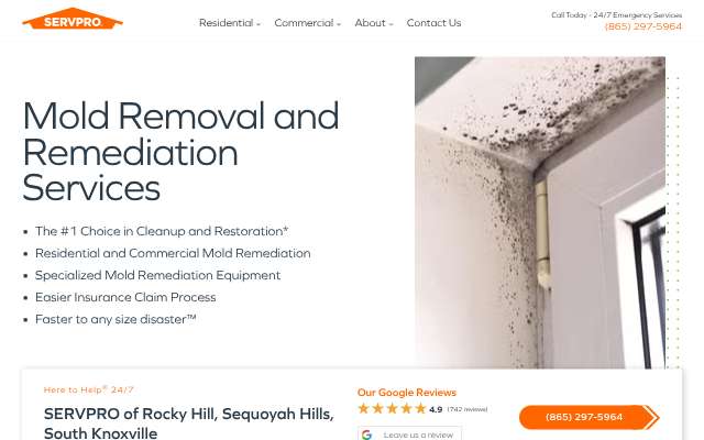 SERVPRO of Rocky Hill, Sequoyah Hills, South Knoxville's page as the assistant saw it