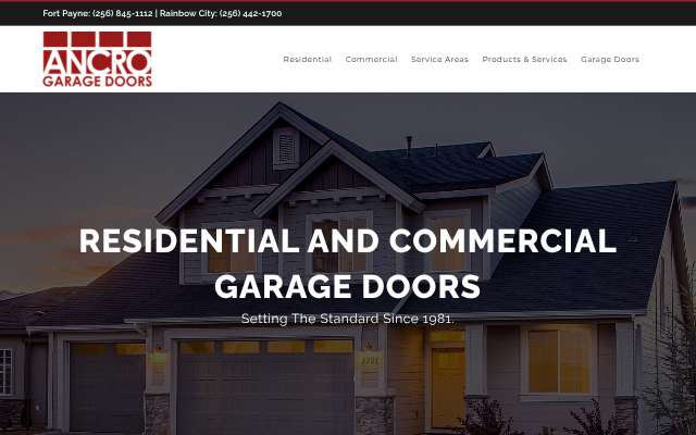 Page cited for Ancro Door Company