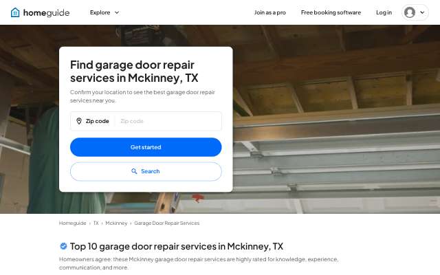 Page cited for North Dallas Doors