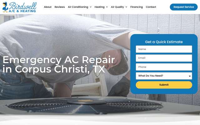 Birdwell AC & Heating's page as the assistant saw it