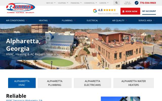 Page cited for Reliable Heating & Air