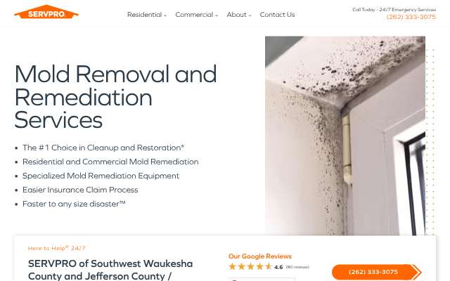 SERVPRO of Southwest Waukesha County and Jefferson County / Oconomowoc's page as the assistant saw it