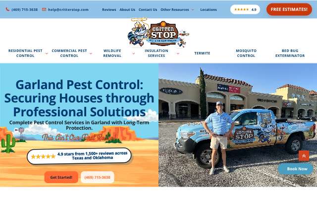 Critter Stop's page as the assistant saw it