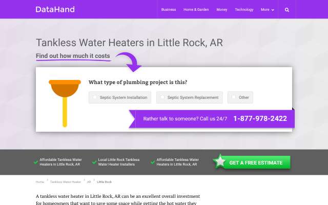 Roto-Rooter Plumbers's page as the assistant saw it
